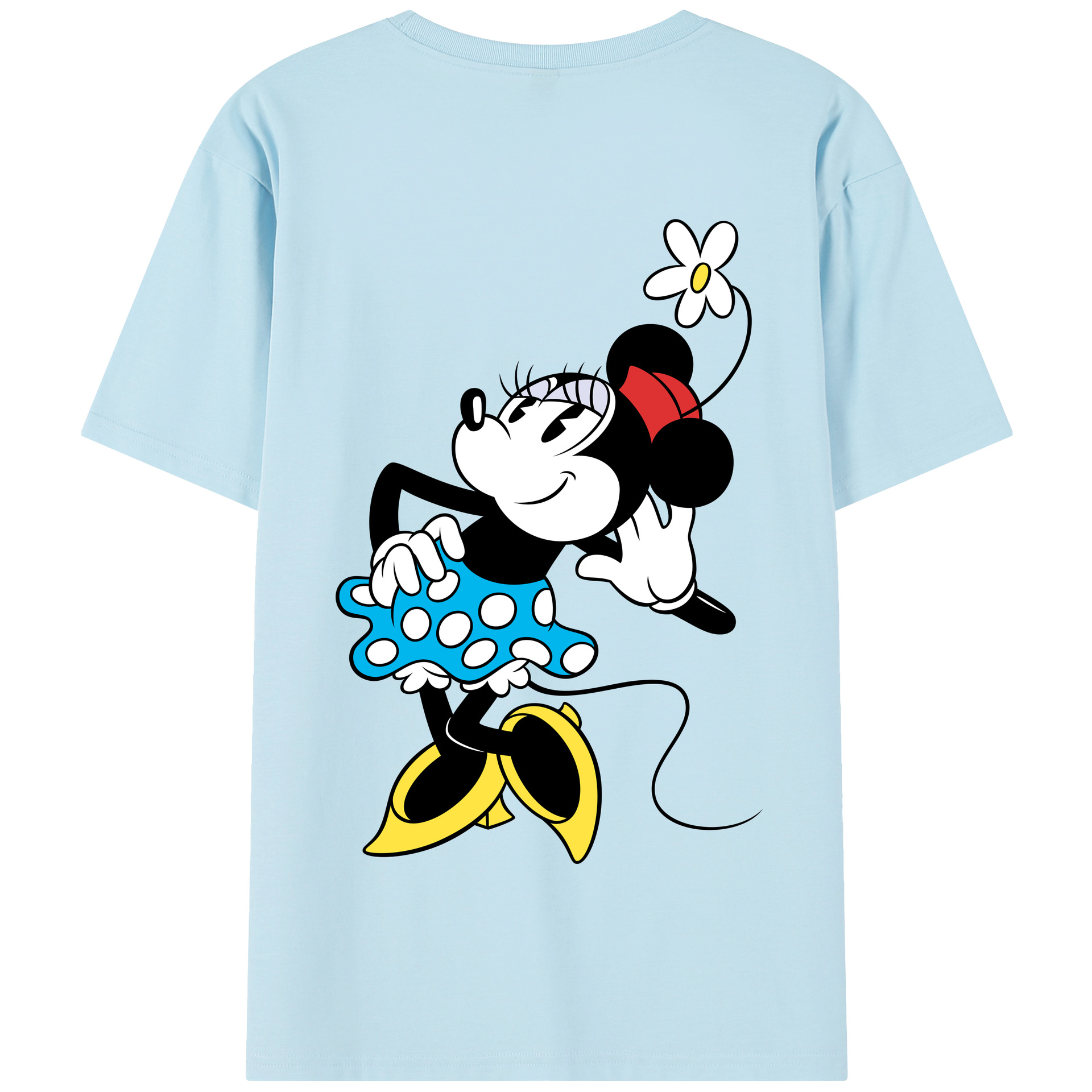 （画像用） ミッキーマウス Mickey Mouse 綿100％半袖Tシャツ（背面プリント）